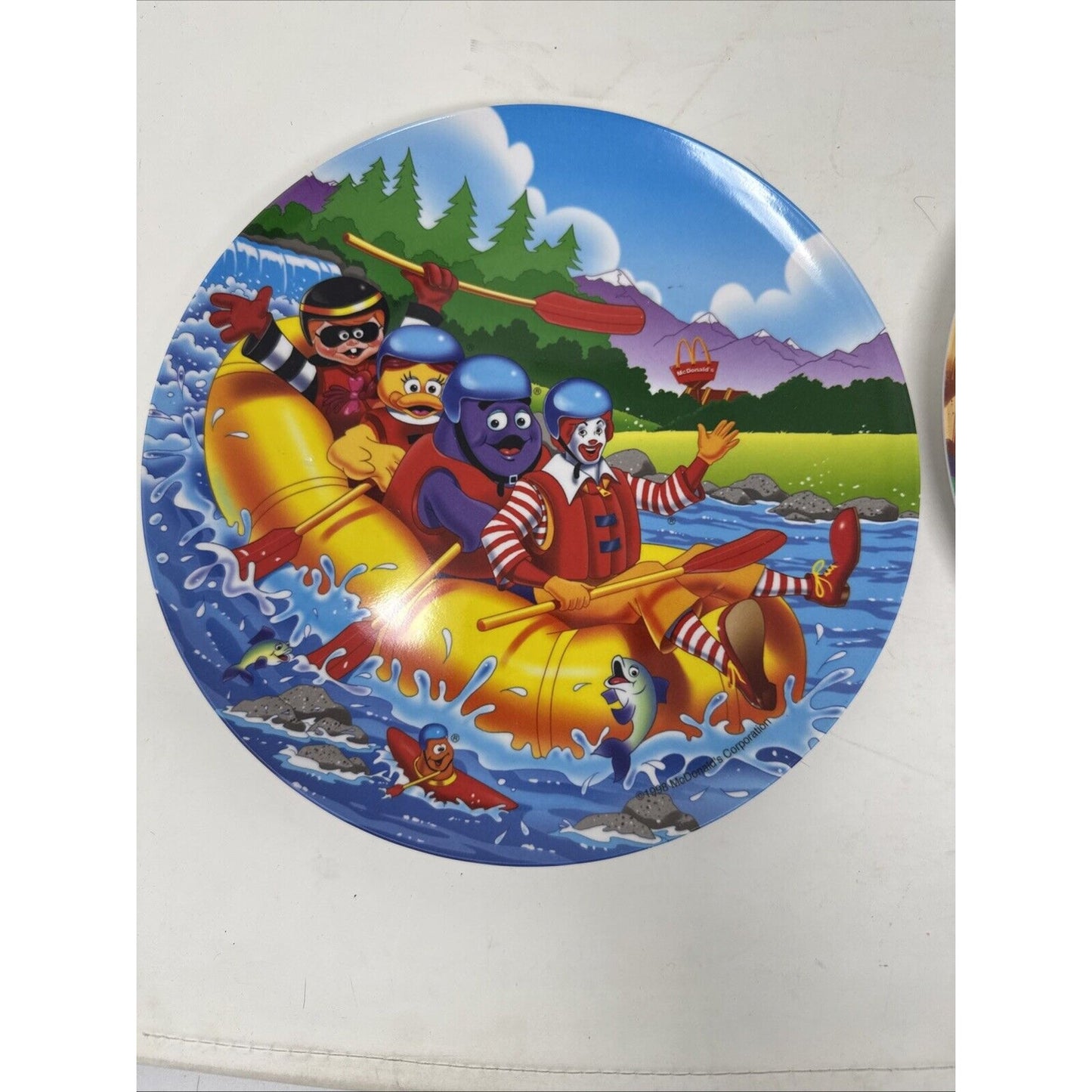 Vintage Unused McDonald's 1998 Summer Collector Plastic Plates 9 1/2 Inches