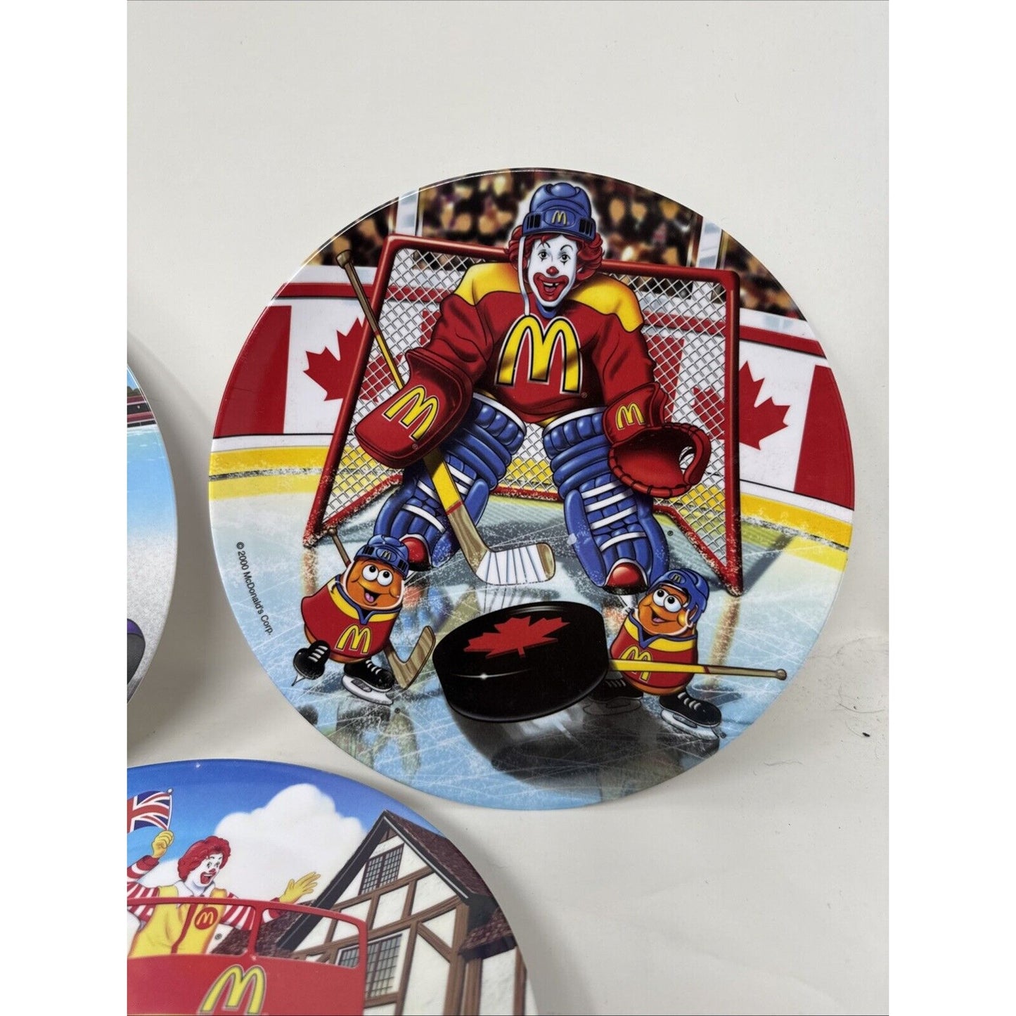Vintage McDonald's 2000's Melamine Plates Ronald Hamburglar Olympics Set Of 5