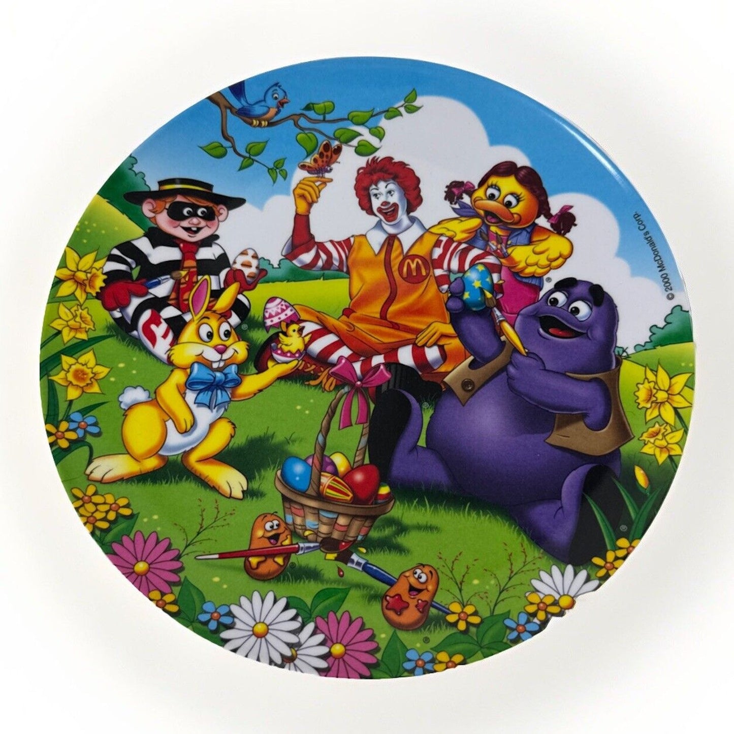 Spring/Easter/Egg Coloring McDonald's Collectable Plate 2000