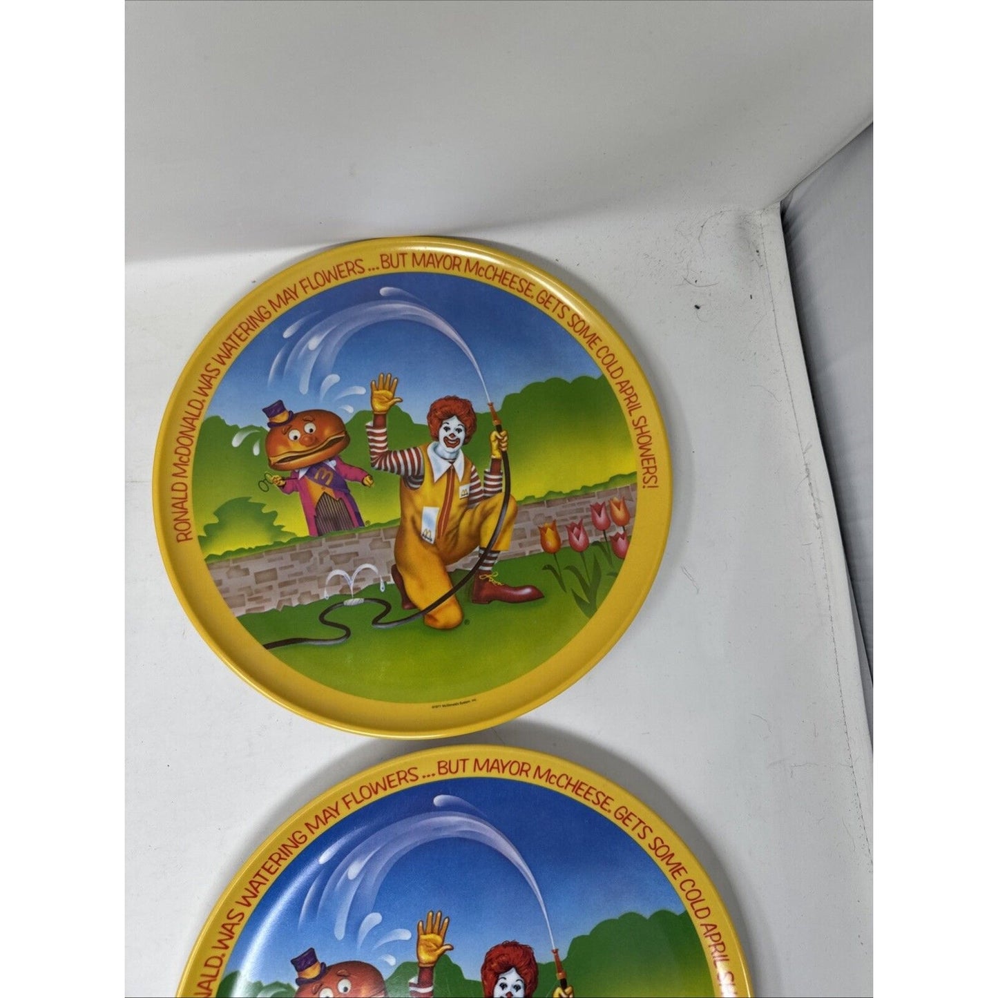 Vintage 1977 (4). Ronald McDonald 10" Plates Seasons UNUSED Not Full Set