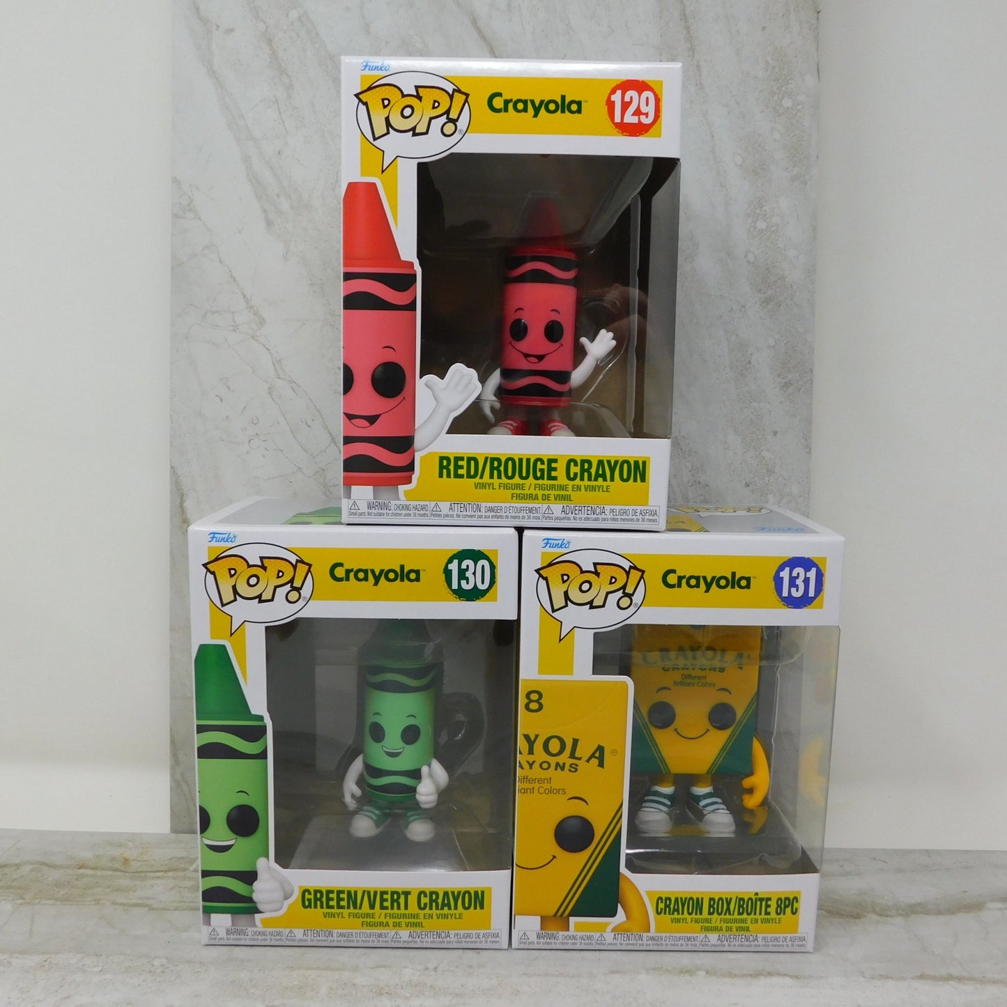 Crayola Set of 3 - Red, Green, Box