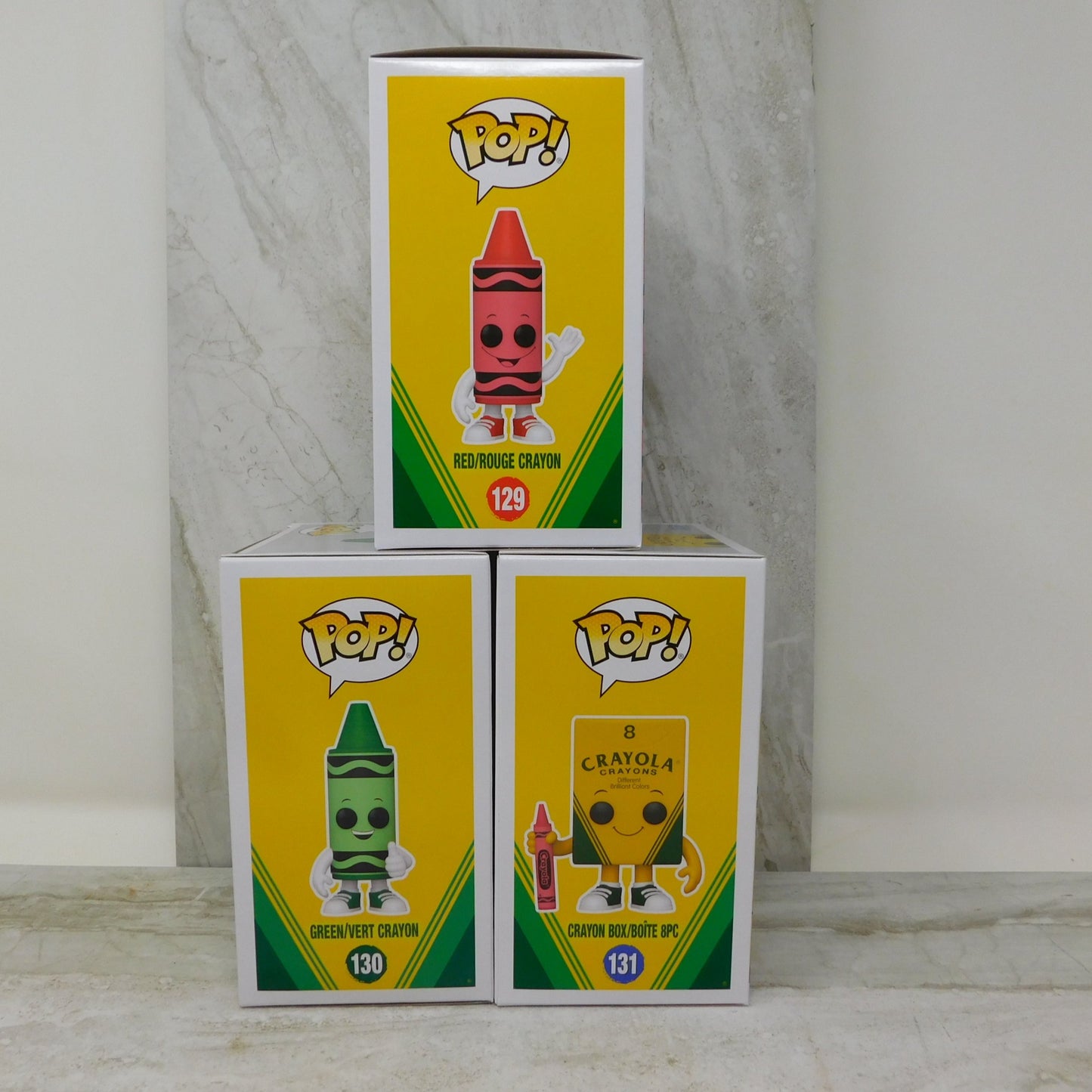 Crayola Set of 3 - Red, Green, Box