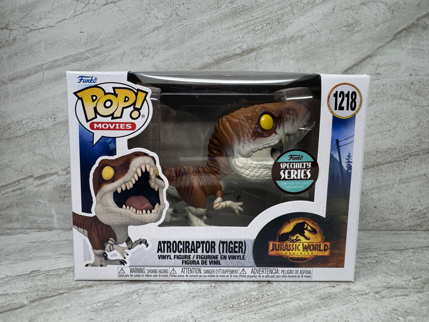 Jurassic World Atrociraptor (Tiger) Pop! Vinyl - Specialty #1218