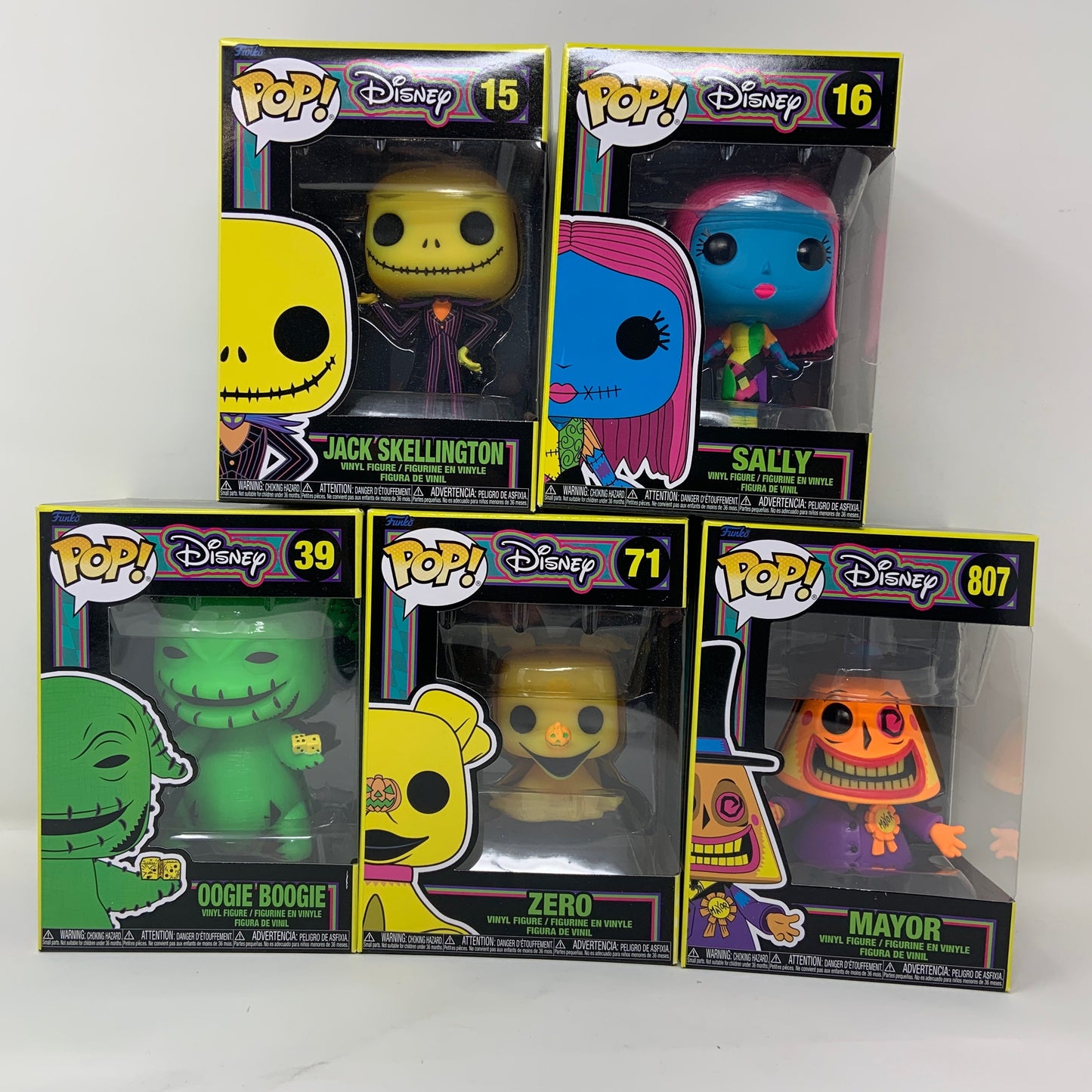 NBX - Nightmare Before Christmas - Blacklight Set of 5