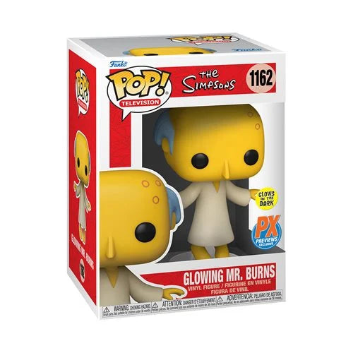 Simpsons Glowing Mr. Burns Pop! Vinyl Figure - PX